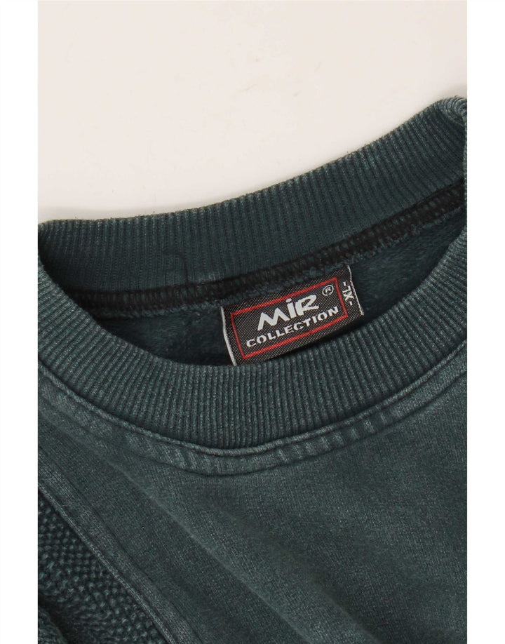 Vintage Mens Sweatshirt Jumper XL Blue Cotton