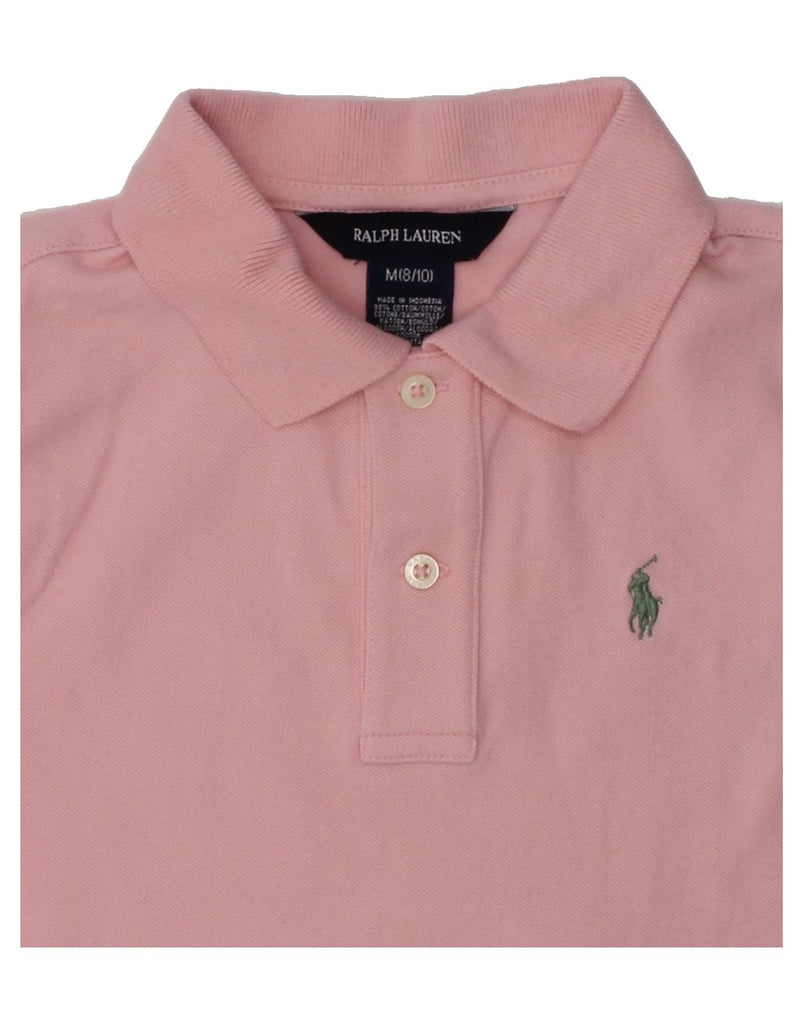 RALPH LAUREN Boys Polo Shirt 8-9 Years Medium Pink Cotton | Vintage Ralph Lauren | Thrift | Second-Hand Ralph Lauren | Used Clothing | Messina Hembry 