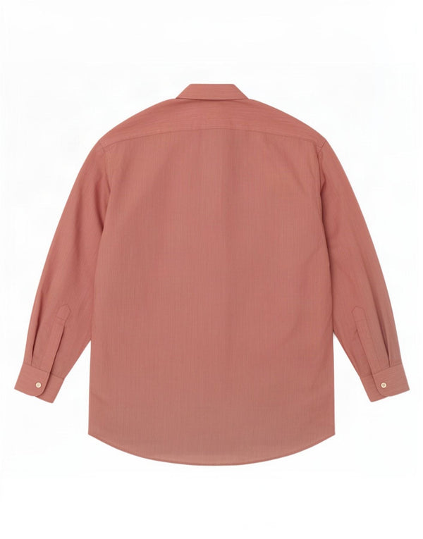 Pierre Cardin Mens Shirt Size 41 Medium Pink Polyester