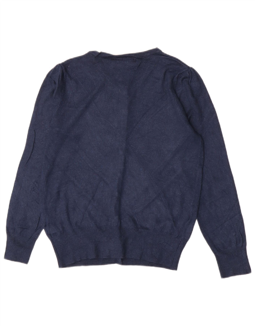 Marks & Spencer Womens Cardigan Sweater UK 12 Medium Navy Blue Viscose