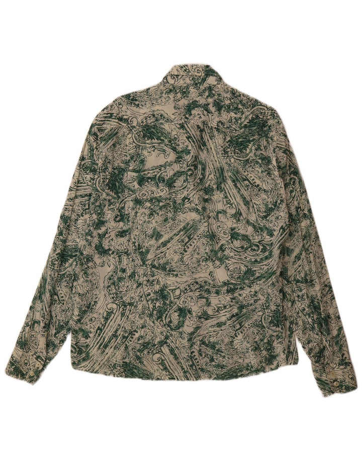 Energie Mens Shirt XL Green Paisley Cotton
