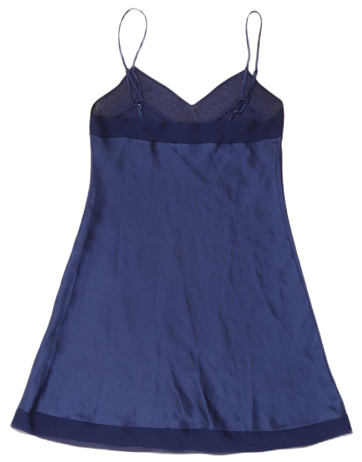 St. Bernard Womens Slip Dress UK 10 Small Navy Blue Polyester