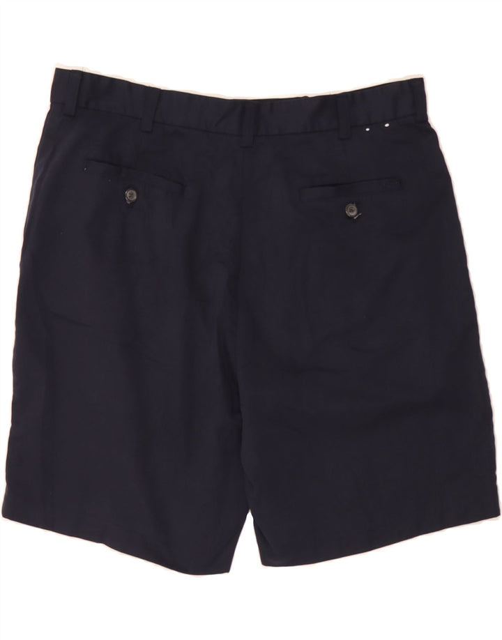 IZOD Mens Pegged Chino Shorts W36 Large Navy Blue Polyester Vintage Izod and Second-Hand Izod from Messina Hembry 