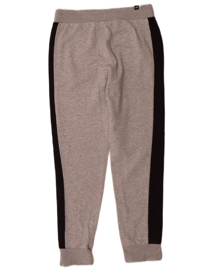 Puma Mens Tracksuit Trousers Joggers Small  Grey Colourblock