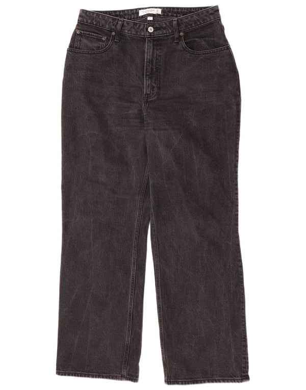 Abercrombie & Fitch Womens High Waist Jeans US 10 Large W30 L30 Grey