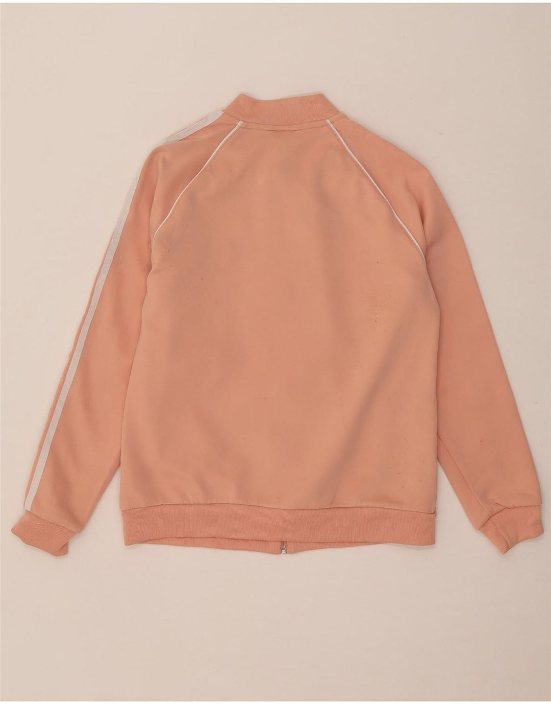 ADIDAS Womens Tracksuit Top Jacket UK 14 Medium Pink Polyester