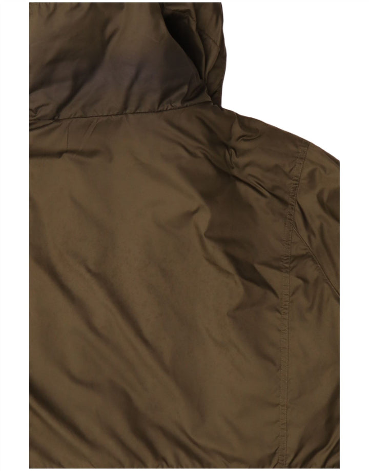 Puma Mens Arsenal Hooded Reversible Padded Jacket UK 44 2XL Red Polyester