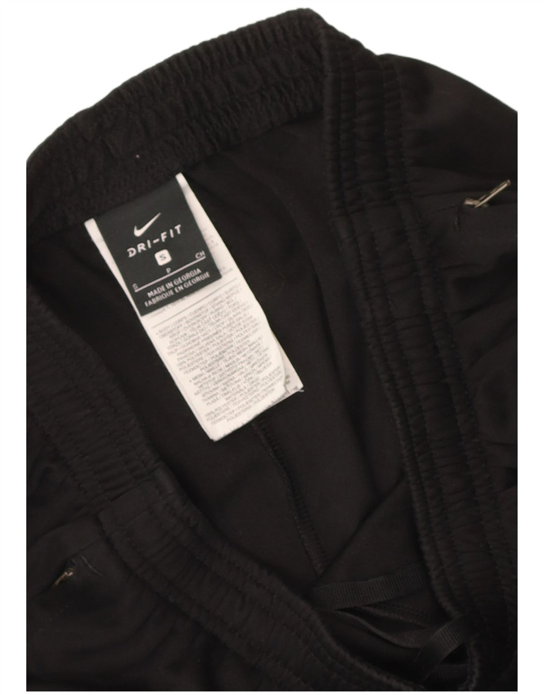 Nike Mens Dri Fit Tracksuit Trousers Small Black Polyester