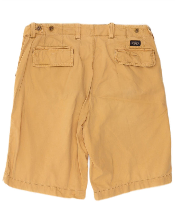 Vintage Mens Chino Shorts IT 48 Medium W32  Yellow Cotton