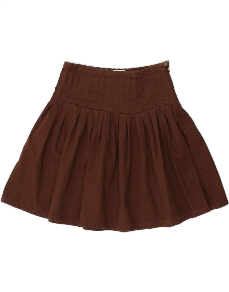 GAP Girls Pleated Skirt 8-9 Years W24 Brown Cotton | Vintage Gap | Thrift | Second-Hand Gap | Used Clothing | Messina Hembry 