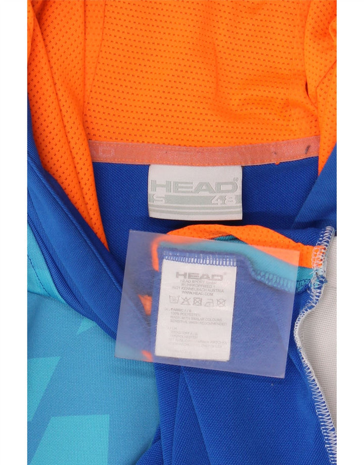 HEAD Mens Graphic Hoodie Jumper IT 48 Small Blue Polyester