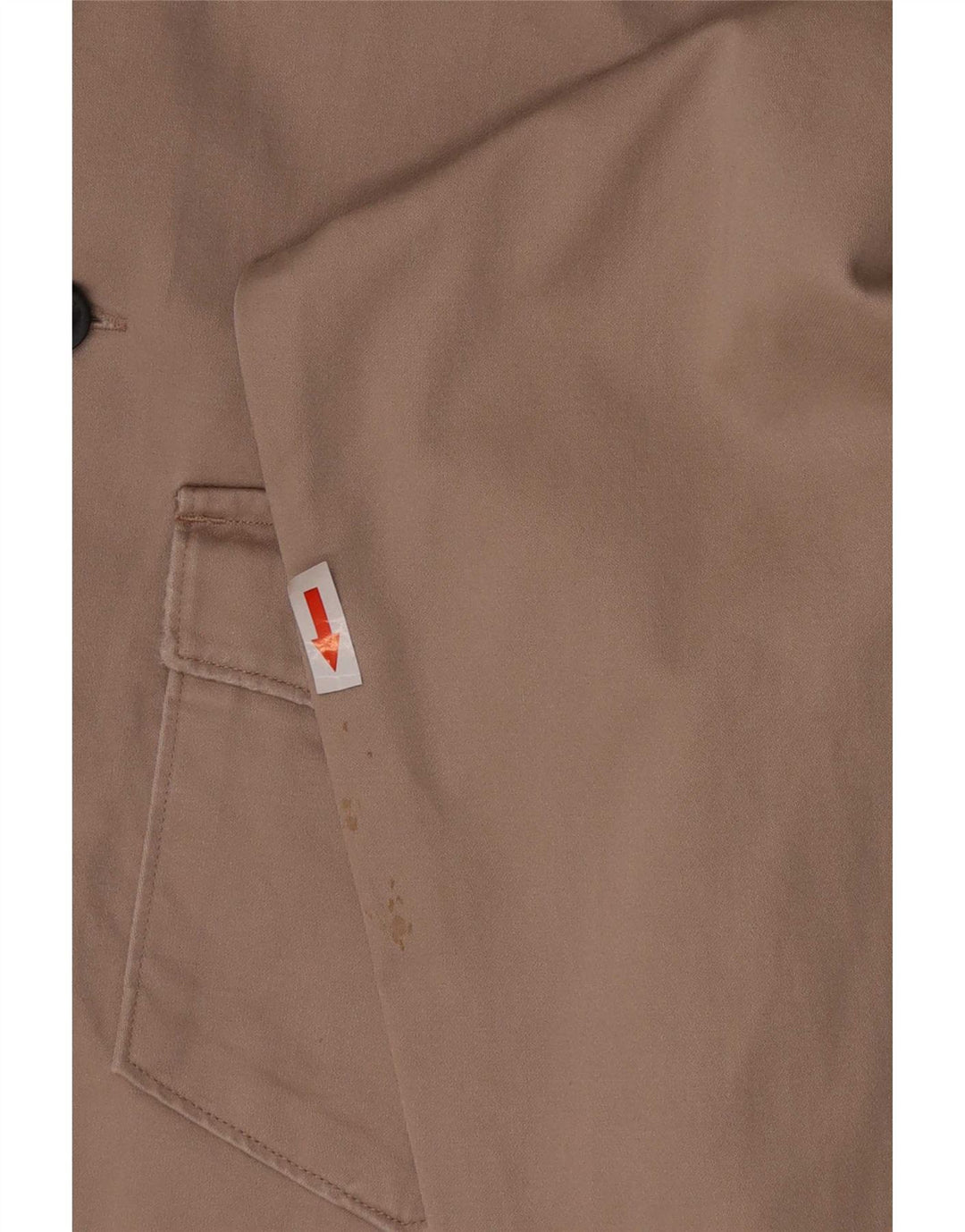 All Saints Mens Shirt Medium Beige Cotton