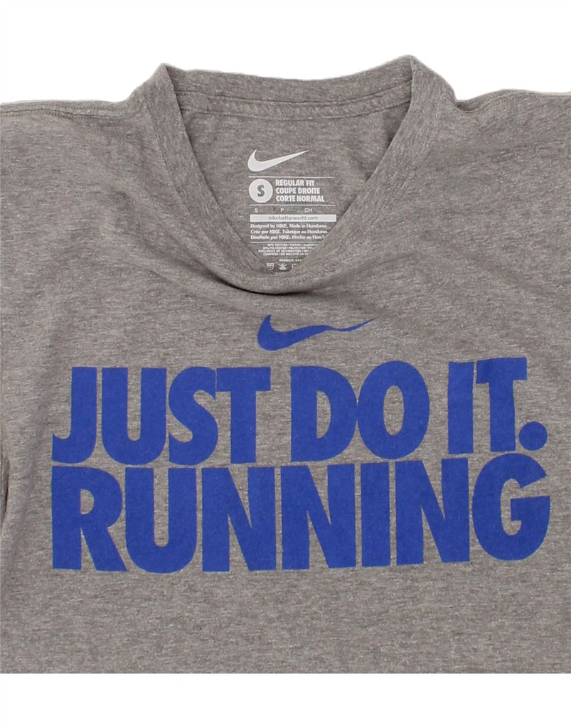NIKE Mens Regular Fit Graphic T-Shirt Top Small Grey Cotton Vintage Nike and Second-Hand Nike from Messina Hembry 