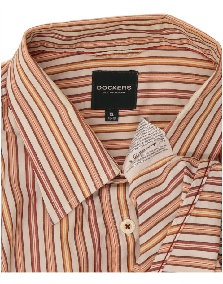 Dockers Mens Shirt Size 46/48 XL Multicoloured Striped
