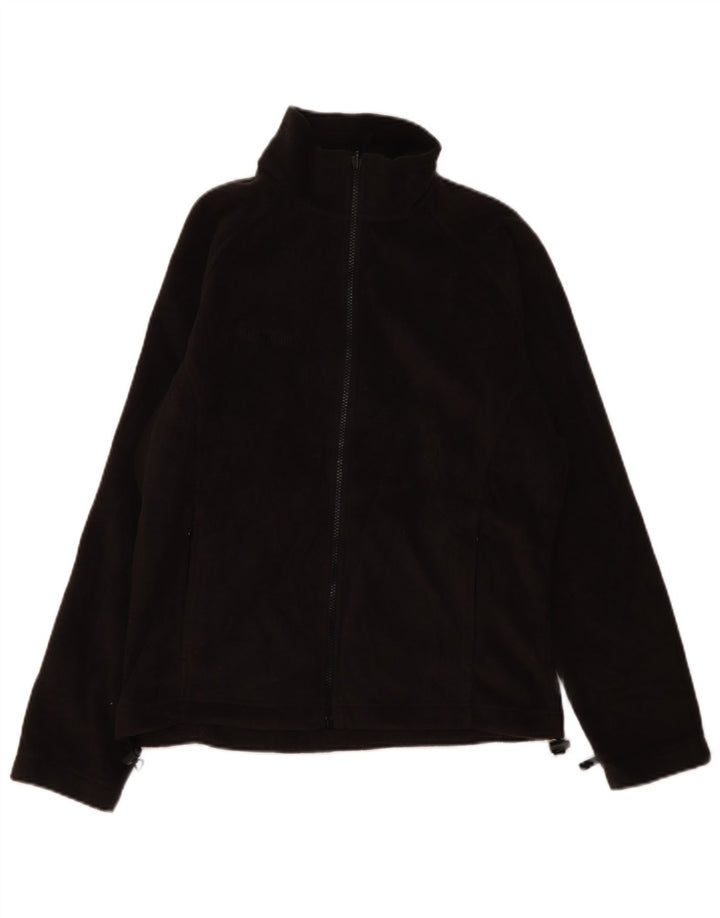 Columbia Womens Fleece Jacket UK 14 Medium Black Polyester Sports
