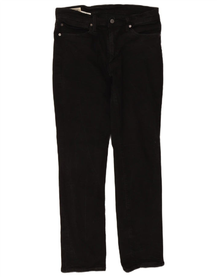 Levi's Mens 511 Slim Jeans W34 L29 Black Cotton