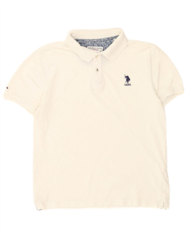 U.S. Polo Assn. Mens Shirt Small White Cotton