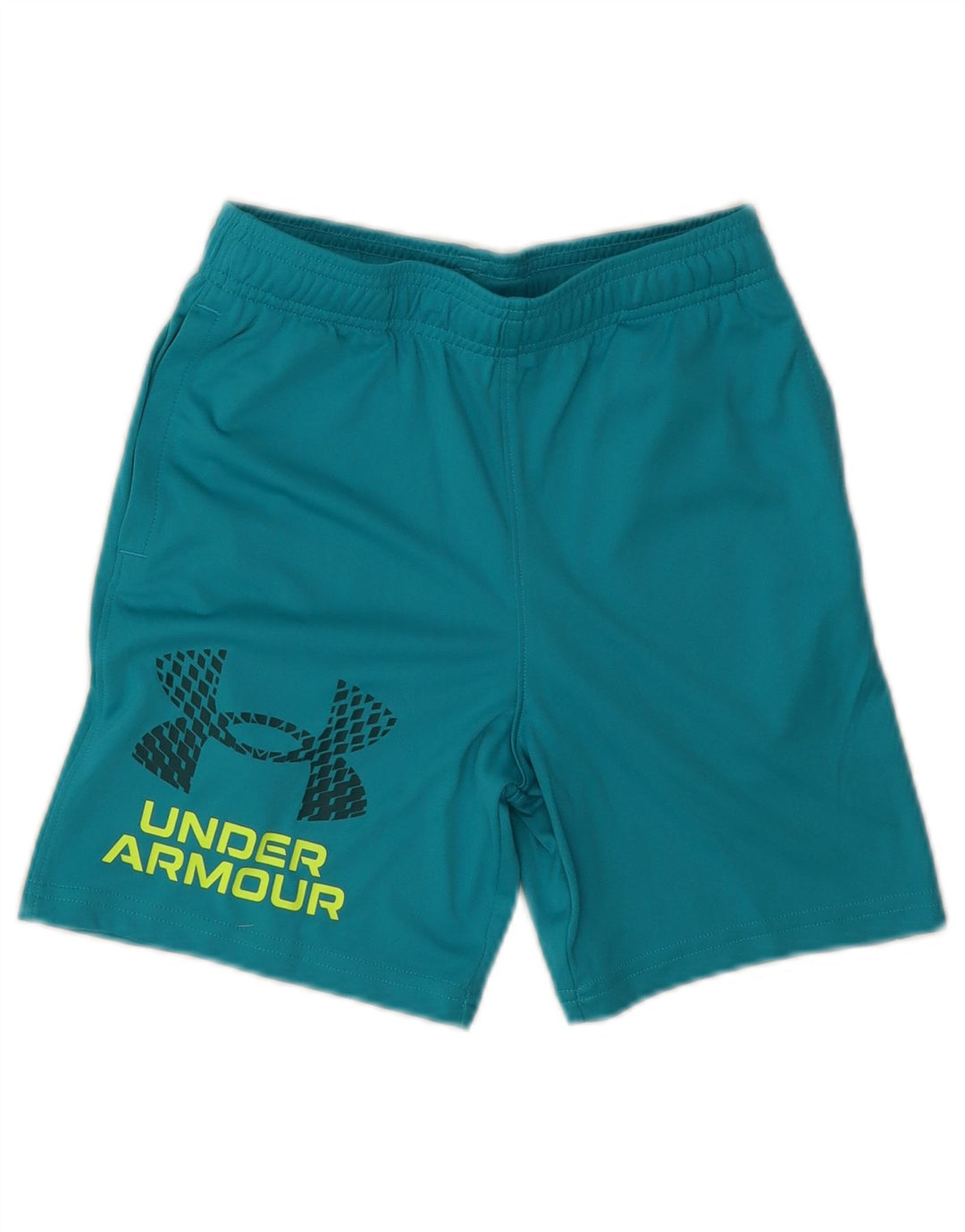 Under Armour Boys Graphic Sport Shorts 9-10 Years Medium Blue Polyester