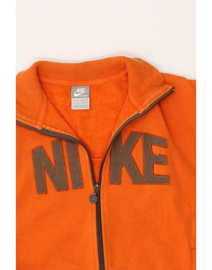 NIKE Boys Graphic Tracksuit Top Jacket 12-13 Years Large  Orange Cotton Vintage Nike and Second-Hand Nike from Messina Hembry 