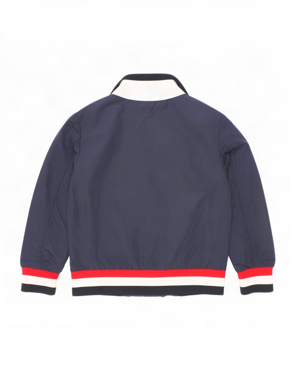 Moncler Boys Bomber Jacket 3-4 Years Navy Blue Colourblock Polyamide
