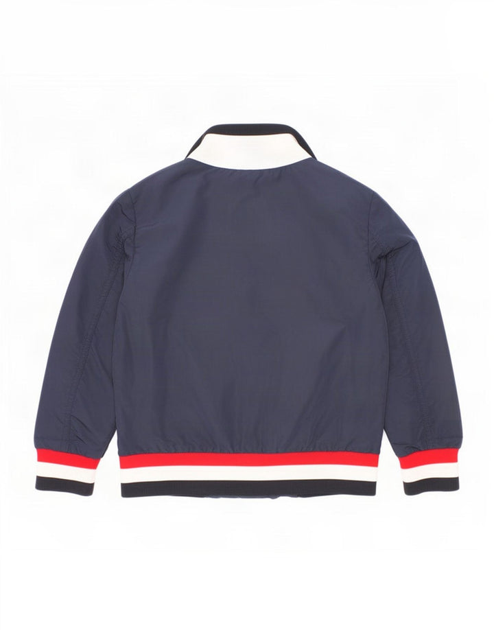 Moncler Boys Bomber Jacket 3-4 Years Navy Blue Colourblock Polyamide