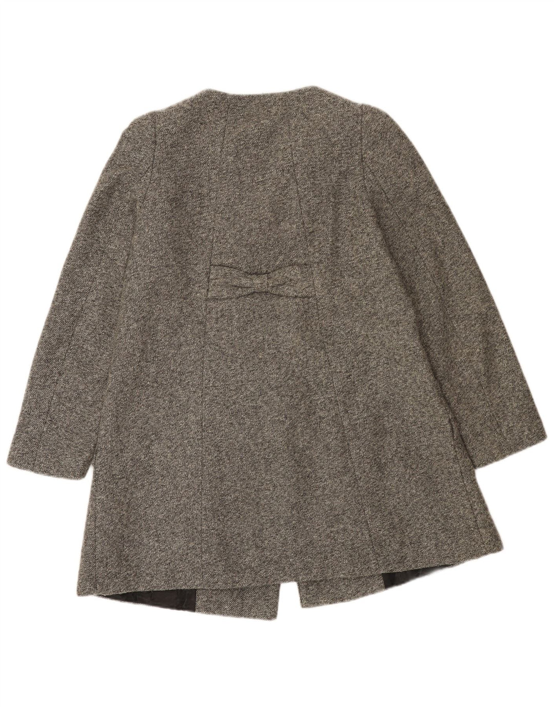 Zara Womens Double Breasted Coat UK 8 Small Grey Polyester