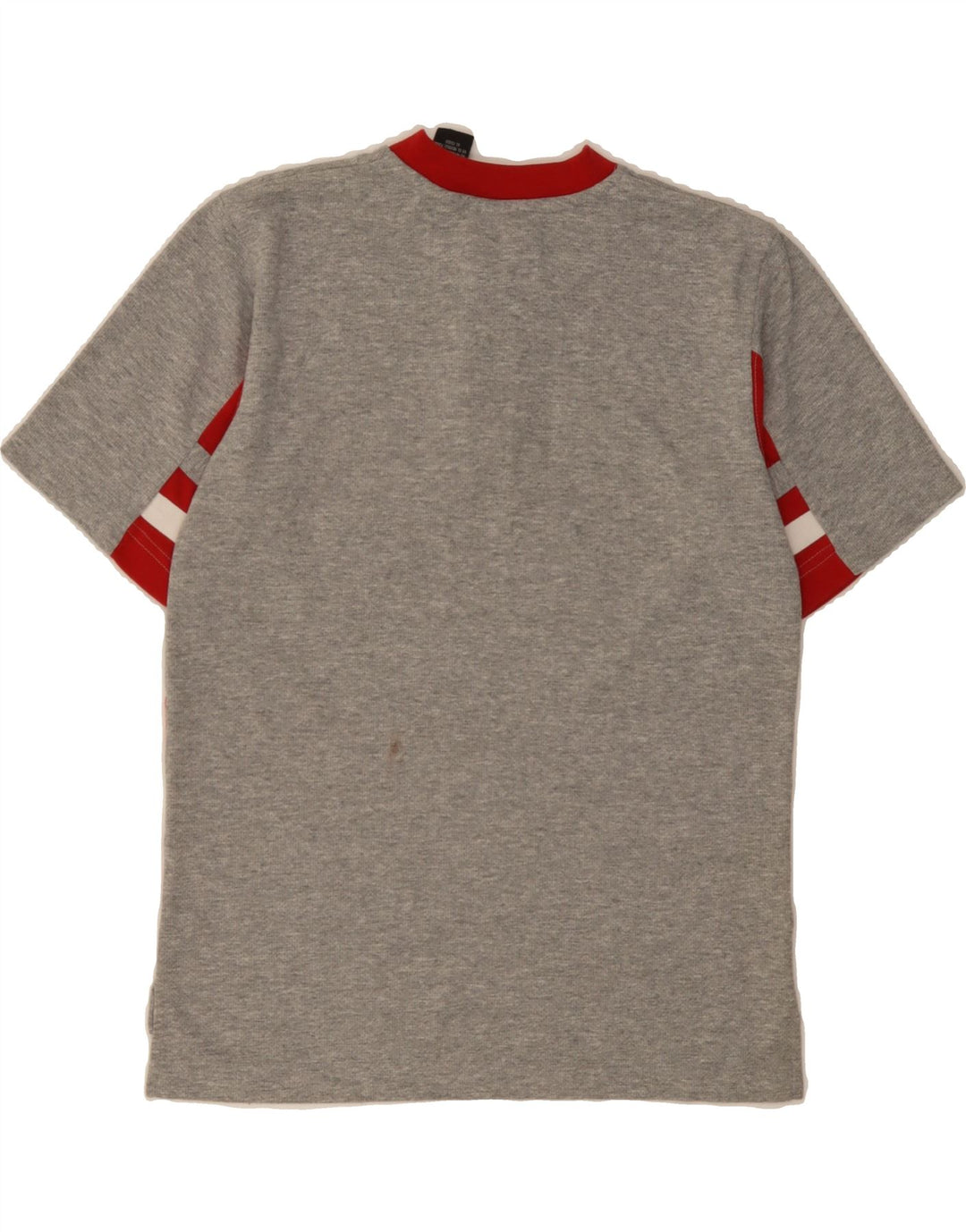 WRANGLER Boys Zip Neck T-Shirt Top 10-11 Years Medium Grey Colourblock Vintage Wrangler and Second-Hand Wrangler from Messina Hembry 