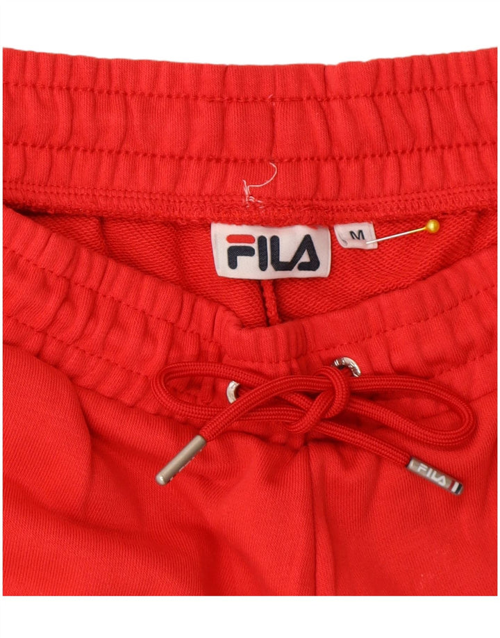 Fila Mens Graphic Sport Shorts Medium  Red Cotton