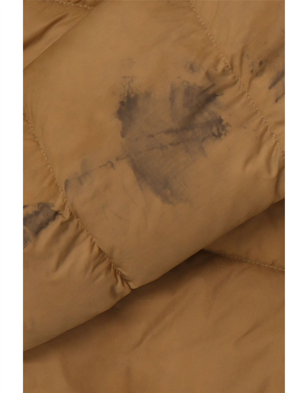 THE NORTH FACE Womens Padded Jacket UK 14 Medium Beige Colourblock Nylon