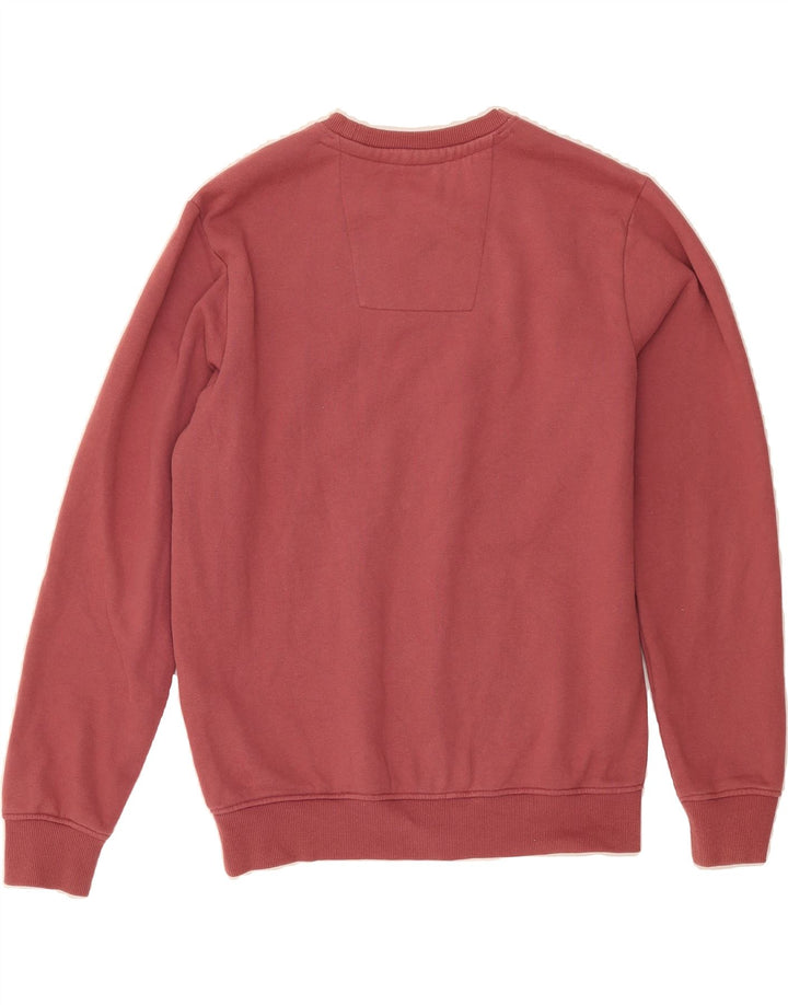 CREW CLOTHING Mens Sweatshirt Jumper Small Pink Cotton Vintage Crew Clothing and Second-Hand Crew Clothing from Messina Hembry 