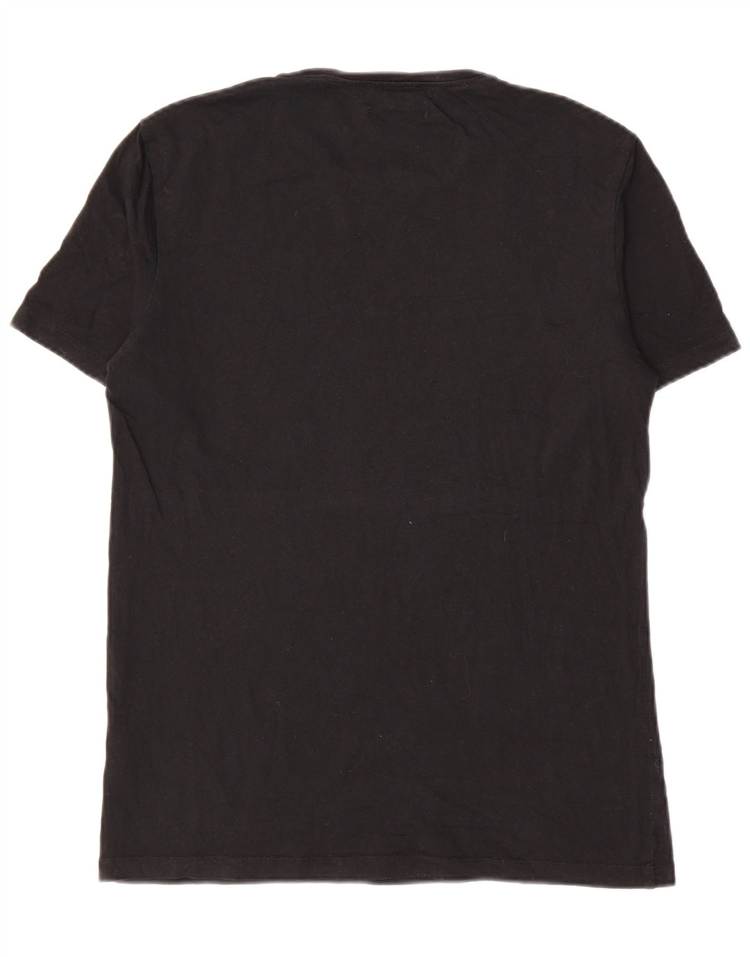 Cos Mens Regular T-Shirt Top Small Black Cotton