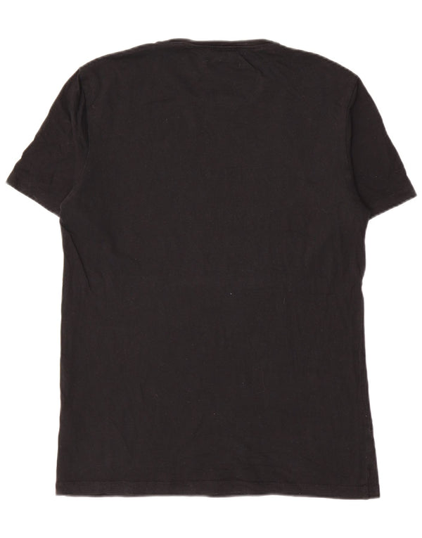 Cos Mens Regular T-Shirt Top Small Black Cotton