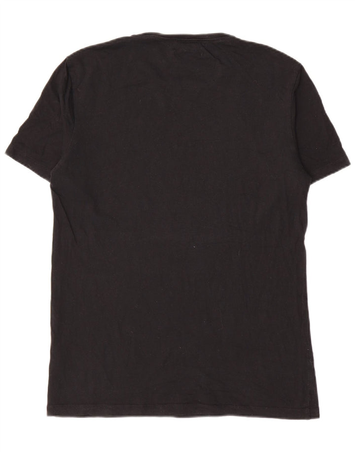 Cos Mens Regular T-Shirt Top Small Black Cotton