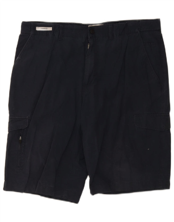 Marks & Spencer Mens Cargo Shorts W36 Large Navy Blue