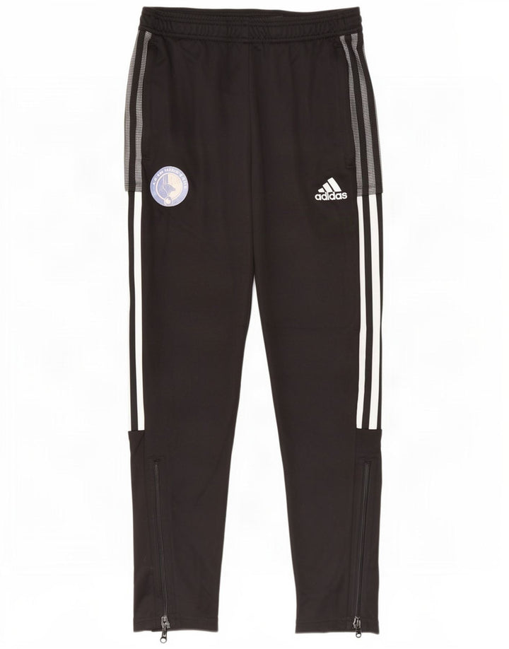 Adidas Mens Aeroready Tracksuit Trousers Small Black Polyester