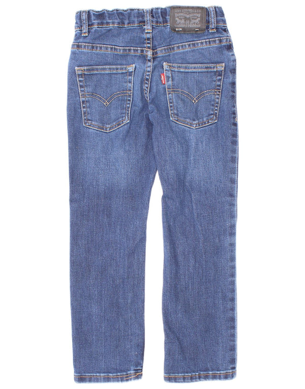 Levi's Boys Straight Jeans 5-6 Years W22 L20 Blue Cotton