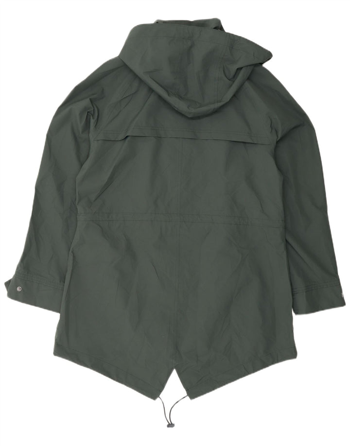 Marks & Spencer Womens Hooded Raincoat UK 14 Large  Green Polyester