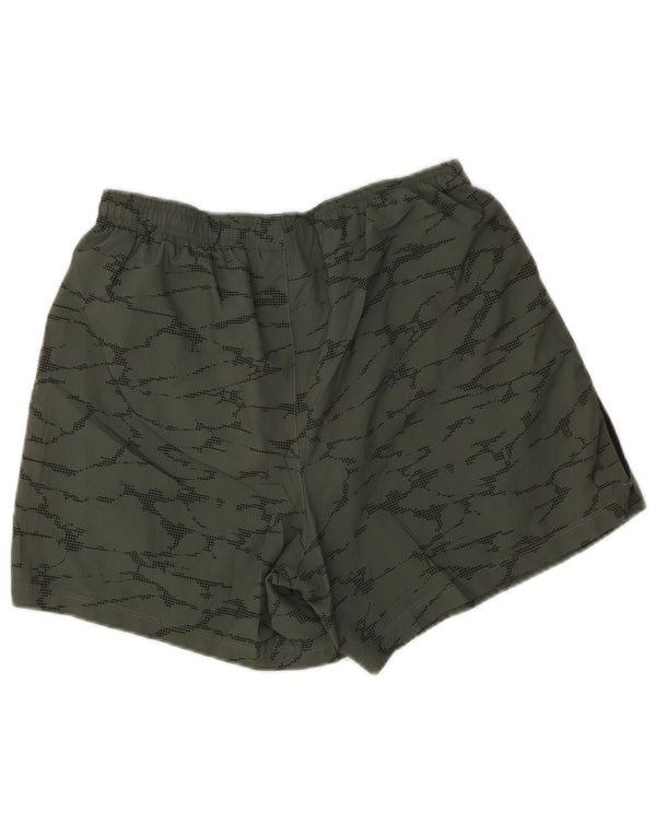 New Balance Mens Sport Shorts Medium Khaki Camouflage Polyester