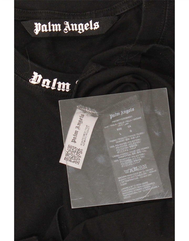 Womens Graphic Sweatshirt Jumper UK 16 Large Black Polyester