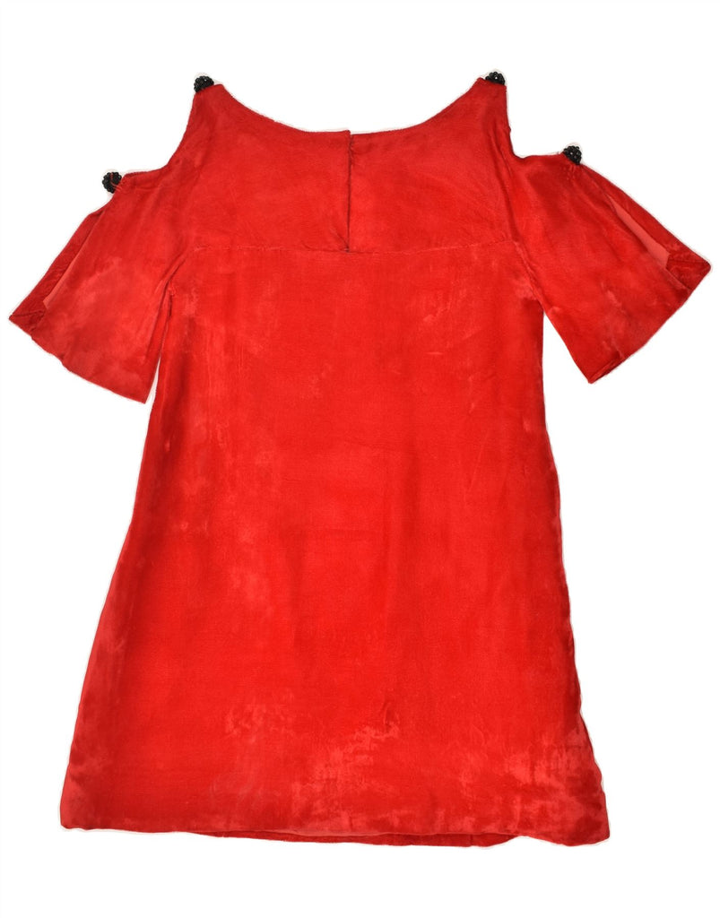VINTAGE Womens Blouse Top UK 12 Medium Red | Vintage Vintage | Thrift | Second-Hand Vintage | Used Clothing | Messina Hembry 
