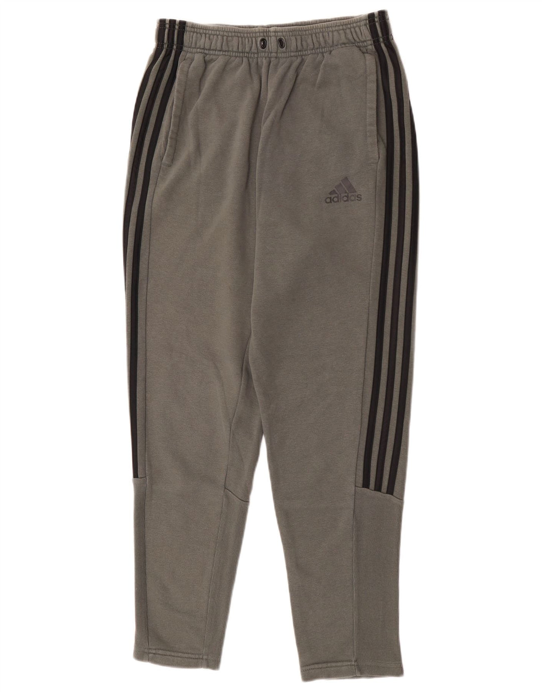 Adidas Mens Tracksuit Trousers Medium Grey Cotton