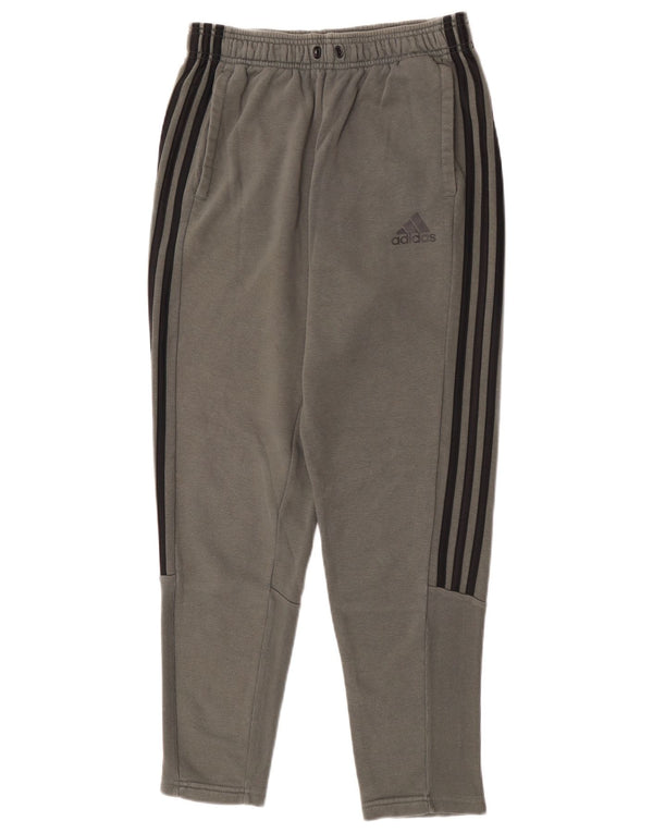 Adidas Mens Tracksuit Trousers Medium Grey Cotton