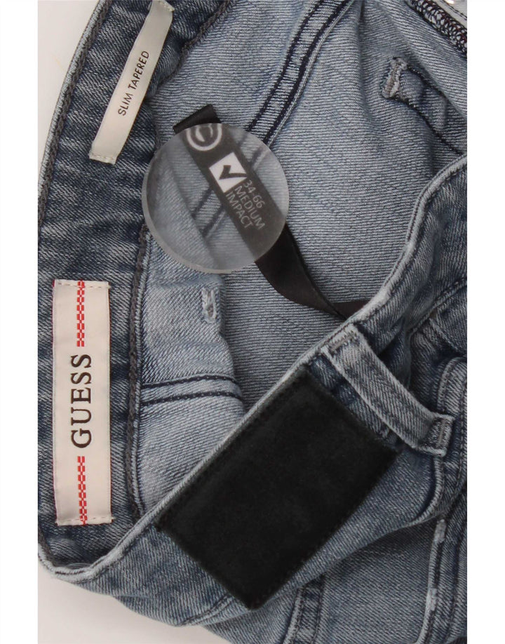 Guess Mens Slim Tapered Jeans W34 L31 Blue