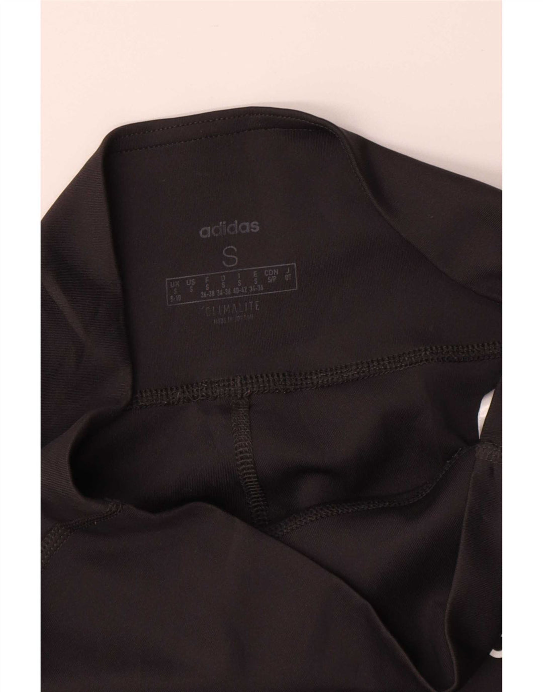 Adidas Womens Climalite Leggings UK 8/10 Small Black Polyester