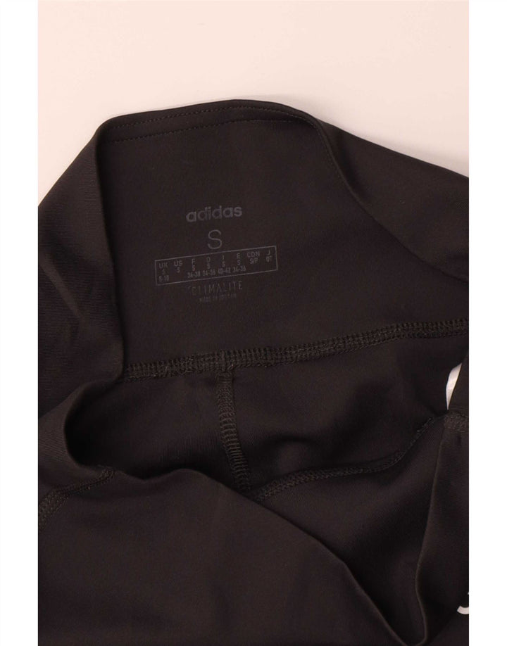 Adidas Womens Climalite Leggings UK 8/10 Small Black Polyester