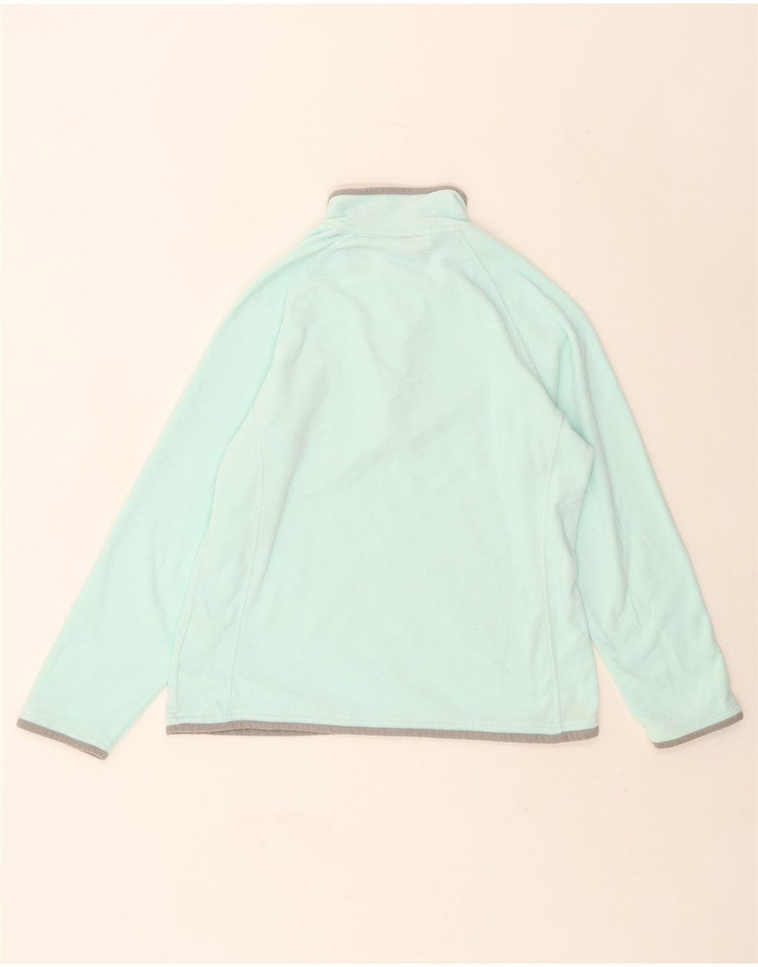 MOUNTAIN WAREHOUSE Womens Zip Neck Fleece Jumper UK 12 Medium Turquoise Vintage Mountain Warehouse and Second-Hand Mountain Warehouse from Messina Hembry 