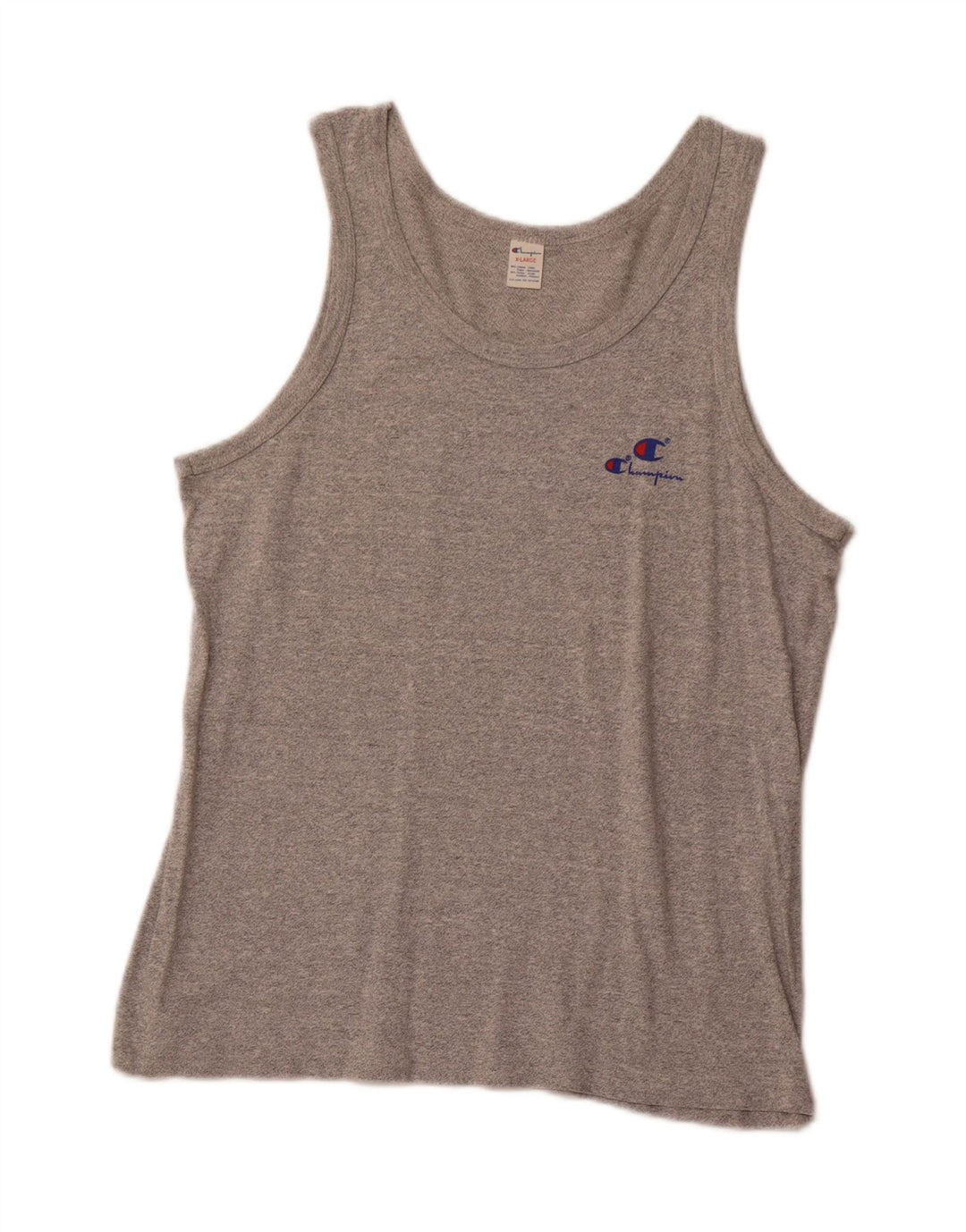 CHAMPION Womens Vest Top UK 18 XL Grey Flecked Cotton Sports