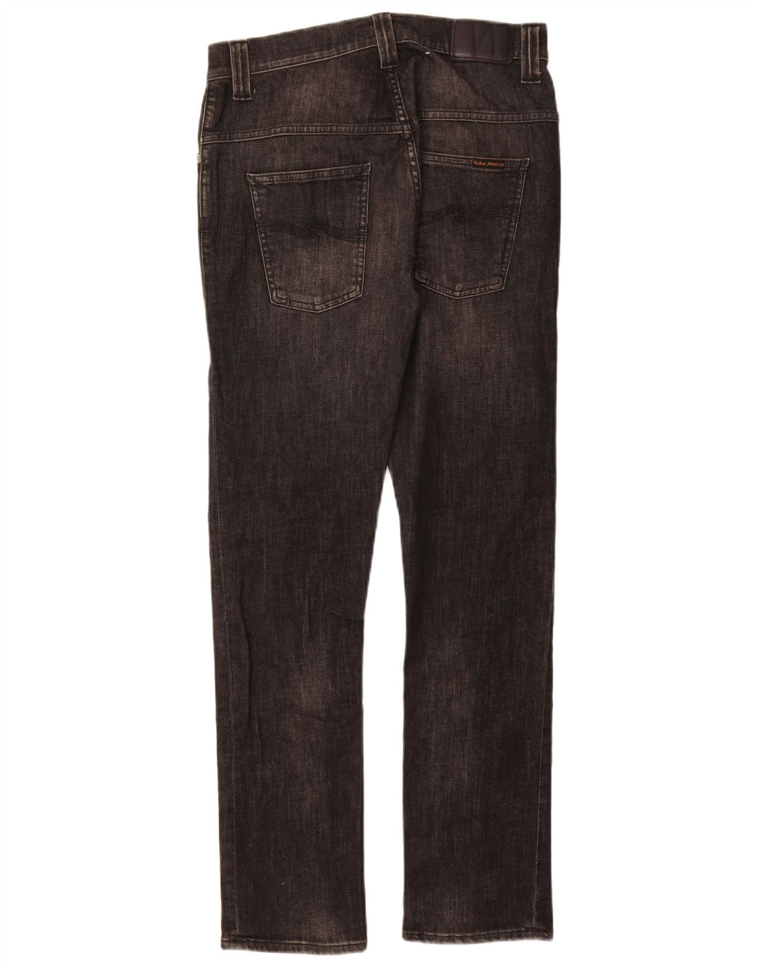 NUDIE Womens Slim Jeans W30 L30 Grey Cotton