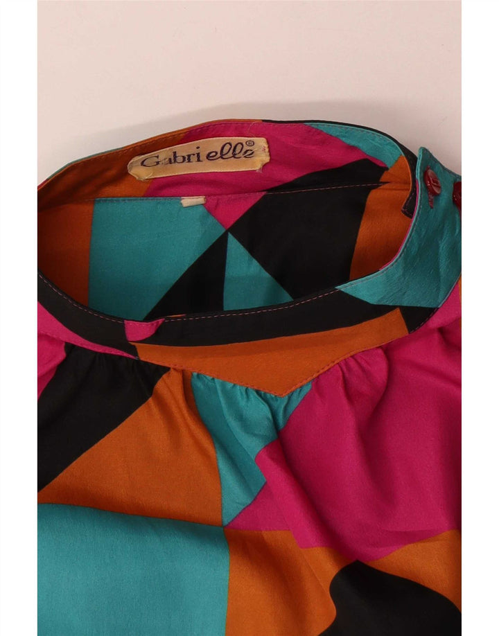 Gabrielle Womens Shirt Blouse IT 44 Medium Multicoloured Geometric