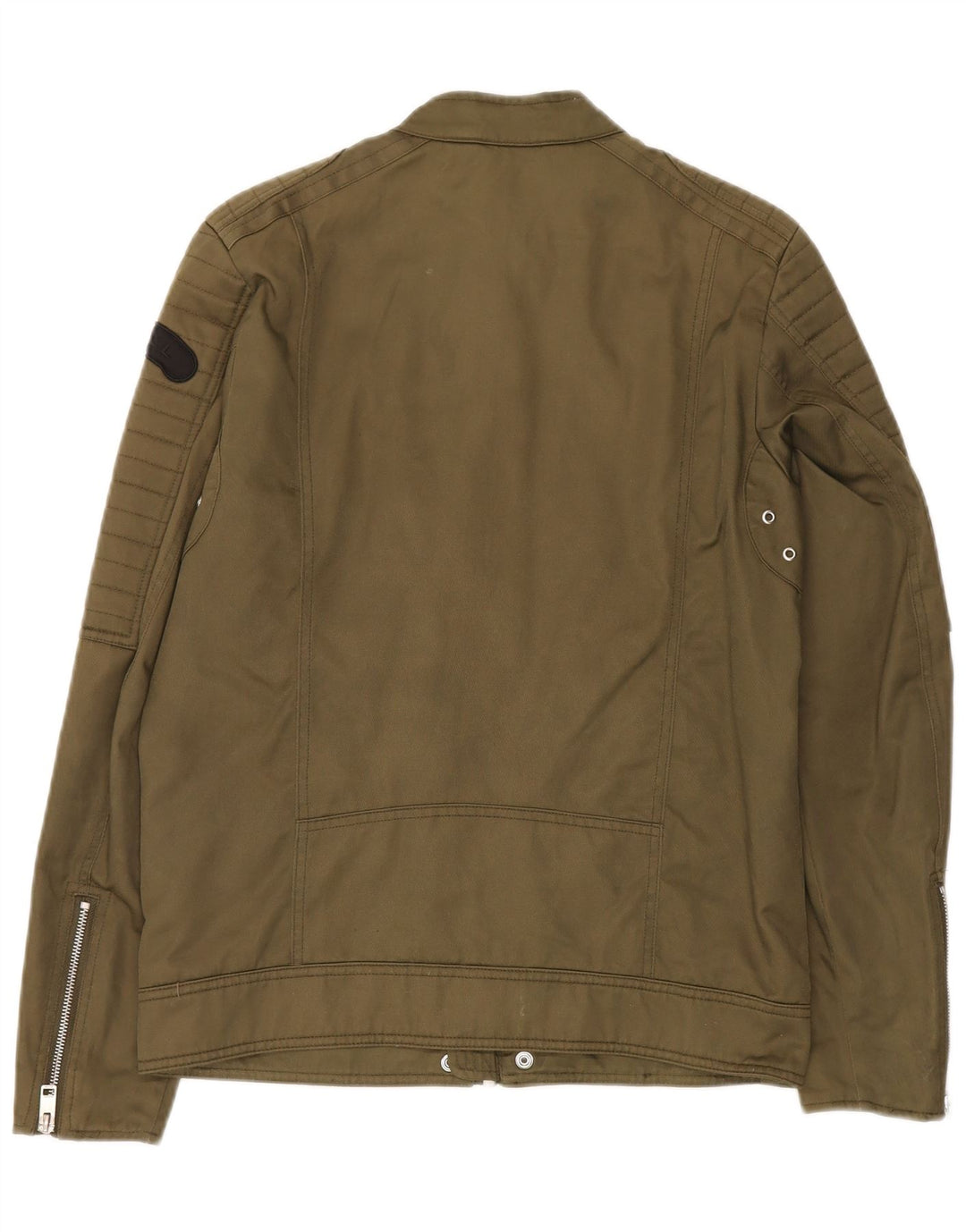 Diesel Mens Bomber Jacket UK 36 Small Khaki